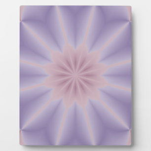 Plaque Photo Fleur de Noël 3D rose et Lilac Trois