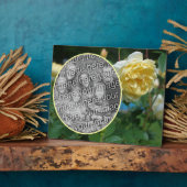 Plaque Photo Fleur de rose jaune Créez votre propre photo (Côté)