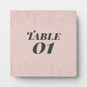 Plaque Photo Fleur de Satin Table  (Devant)