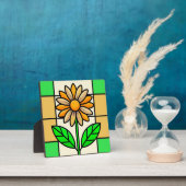Plaque Photo Fleur de verre tendu (Insitu)