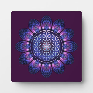 Plaque Photo FLEUR DE VIE / Blume des Lebens - Mandala II