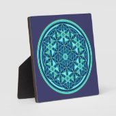 Plaque Photo Fleur De Vie - Style Bouton 01 (Recto)