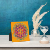 Plaque Photo Fleur De Vie - Style Bouton 03 (Insitu)