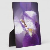 Plaque Photo fleur d'iris pourpre (Côté)