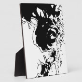 Plaque Photo Fleur Doodle (Côté)