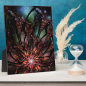 Plaque Photo Fleur imaginaire fractale douce et tendresse (Côté)