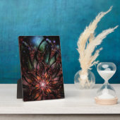 Plaque Photo Fleur imaginaire fractale douce et tendresse (Côté)