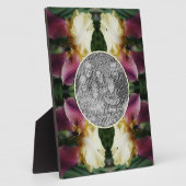 Plaque Photo Fleur Iris Jaune Créez Votre Propre Photo (Côté)