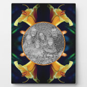 Plaque Photo Fleur Lily Jaune Créez votre propre photo (Devant)