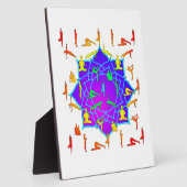 Plaque Photo Fleur Lotus Avec Poireaux De Yoga (Côté)