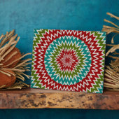 Plaque Photo Fleur mandalaic hypnotique (Côté)