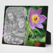 Plaque Photo Fleur Pasque Créez votre propre photo (Côté)