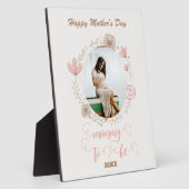 Plaque Photo Fleur Première mère fête maman maman être photo (Côté)