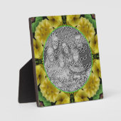Plaque Photo Fleur Primrose Abstraite Ajoutez Votre Propre Phot (Recto)