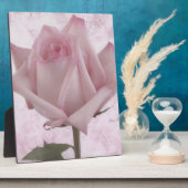 Plaque Photo Fleur rose douce (Côté)
