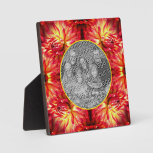 Plaque Photo Fleur Rouge Dahlia Créez votre propre photo