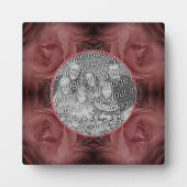 Plaque Photo Fleur Rouge Nature Ajouter Votre Photo (Devant)