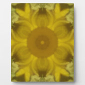 Plaque Photo Fleur soleil éclate dorée (Devant)