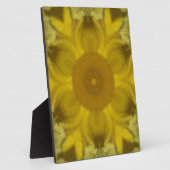 Plaque Photo Fleur soleil éclate dorée (Côté)