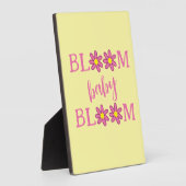 Plaque Photo Fleurir bébé fleurir  (Côté)