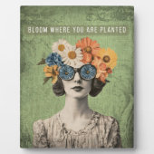 Plaque Photo Fleuron où planté Surreal Flower Woman (Devant)