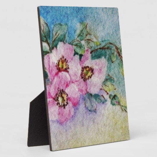 Plaque Photo Fleurs (Côté)