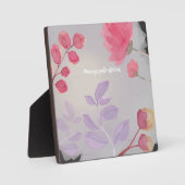 Plaque Photo Fleurs (Recto)