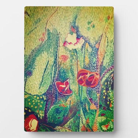 Plaque Photo Fleurs (Devant)