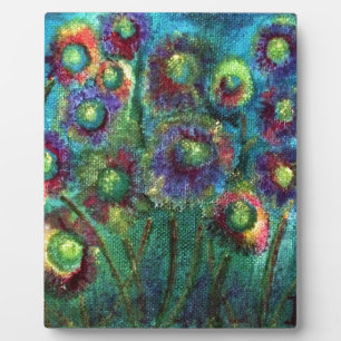 Plaque Photo Fleurs abstraites