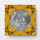 Plaque Photo Fleurs Abstraites Ajouter votre photo (Devant)