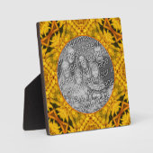 Plaque Photo Fleurs Abstraites Ajouter votre photo (Recto)