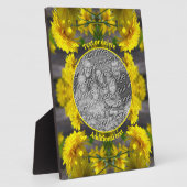 Plaque Photo Fleurs Au Soleil Ajouter Votre Photo (Côté)