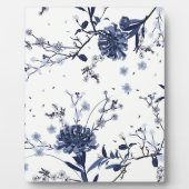 Plaque Photo Fleurs bleues (Devant)