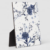 Plaque Photo Fleurs bleues (Côté)