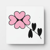 PLAQUE PHOTO FLEURS CARDIAQUES ROSES (Devant)