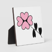 PLAQUE PHOTO FLEURS CARDIAQUES ROSES (Recto)