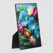 Plaque Photo Fleurs colorées (Côté)