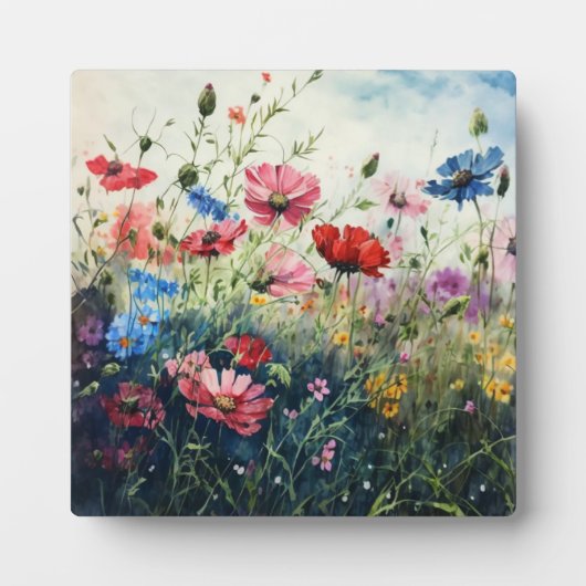 Plaque Photo Fleurs Cosmos proches (Devant)