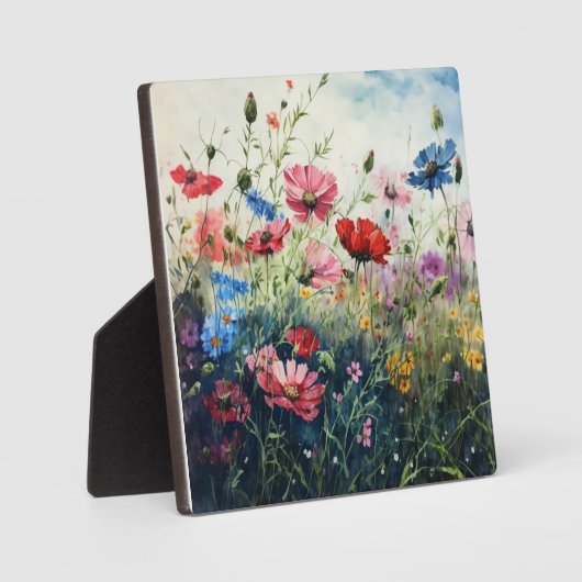 Plaque Photo Fleurs Cosmos proches (Recto)