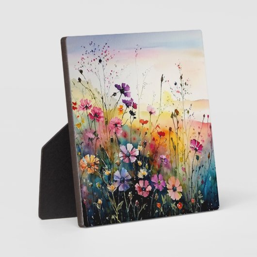 Plaque Photo Fleurs Cosmos proches (Recto)