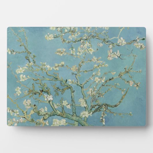 Plaque Photo Fleurs d'amandes par Vincent Van Gogh Art (Devant)