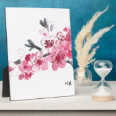 Plaque Photo Fleurs de cerisiers roses (Côté)