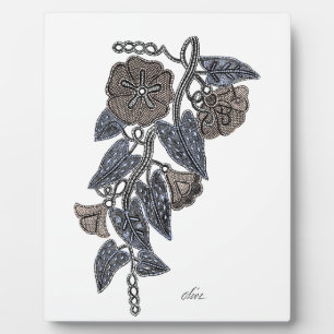 Plaque Photo Fleurs de dentelle