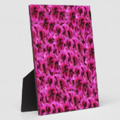 Plaque Photo Fleurs De Géranium Magenta Chaud, (Côté)