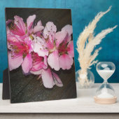 Plaque Photo Fleurs de pêche (Côté)