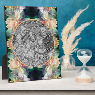 Plaque Photo Fleurs de pivoine rose Ajoutez votre photo