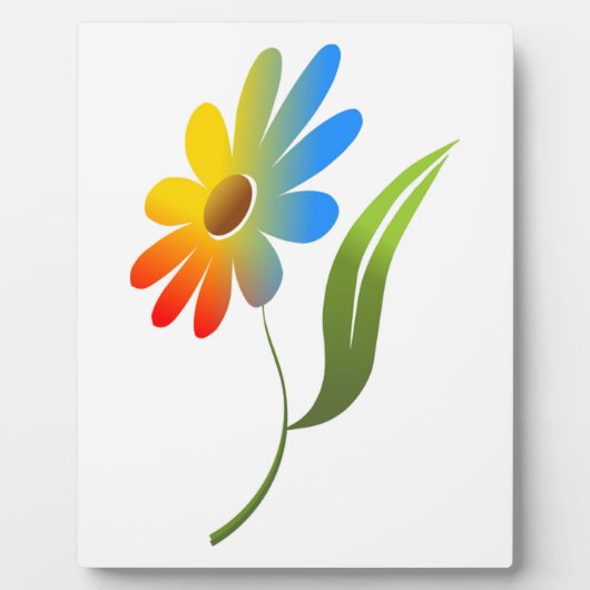 PLAQUE PHOTO FLEURS DE PLANCHER (Devant)