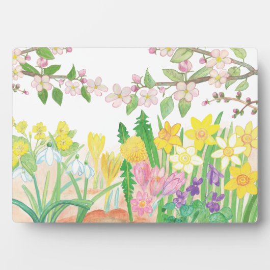 Plaque Photo Fleurs de printemps (Devant)