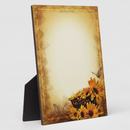 Plaque Photo Fleurs de soleil (Côté)