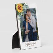 Plaque Photo Fleurs de soleil rustiques Eucalyptus Leaf (Côté)